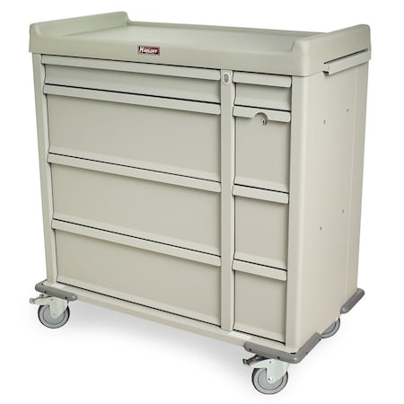 Harloff Punch Card Medication Cart, 750 Punch Card Capacity, Key Lock SL600PC